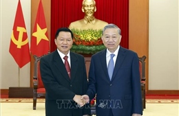 Tổng Bí thư Tô Lâm tiếp Bộ trưởng Bộ Công an Lào