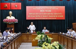 Thông qua Báo cáo kiểm tra, giám sát đối với Ban Thường vụ Thành ủy TP Hồ Chí Minh