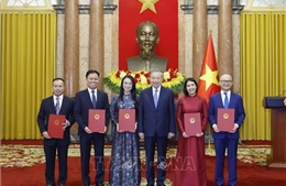 Tổng Bí thư, Chủ tịch nước Tô Lâm chủ trì Lễ trao Quyết định bổ nhiệm 5 đại sứ