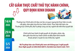 Cắt giảm thực chất thủ tục hành chính, quy định kinh doanh