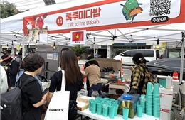 Gian hàng Việt Nam thu hút du khách tại Lễ hội Ẩm thực Thế giới ở Seoul