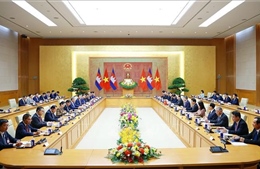 Thủ tướng Lê Minh Hưng và Thủ tướng Campuchia Hun Manet hội đàm