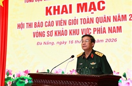 Khai mạc Hội thi Báo cáo viên giỏi toàn quân năm 2026 khu vực phía Nam