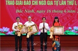 45 tác phẩm xuất sắc được tôn vinh tại Giải Báo chí Ngô Gia Tự lần thứ nhất