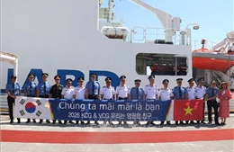 Tàu Cảnh sát biển Việt Nam 8001 thăm, giao lưu tại Hàn Quốc