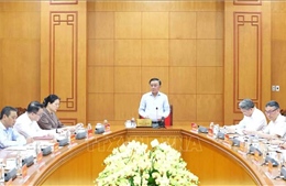 Thường trực Ban Bí thư họp với Văn phòng Trung ương Đảng về một số dự án trọng điểm