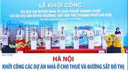 Khởi công các dự án nhà ở cho thuê và đường sắt đô thị Hà Nội