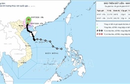 Bão số 1 giữ nguyên cường độ, hướng di chuyển trên khu vực phía Nam tỉnh Quảng Tây (Trung Quốc)