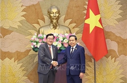 Chủ tịch Quốc hội Trần Thanh Mẫn tiếp Đại sứ Malaysia Tan Yang Thai chào từ biệt