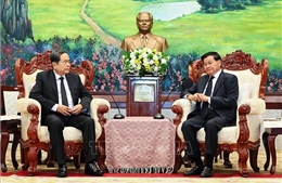 Chủ tịch Quốc hội Trần Thanh Mẫn hội kiến Tổng Bí thư, Chủ tịch nước Lào