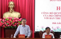 Kiểm tra, giám sát công tác cán bộ đối với Ban Thường vụ Tỉnh ủy Đắk Lắk
