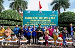 'Gian hàng 0 đồng' chăm lo người nghèo khu vực biên giới biển dịp Quốc khánh 2/9