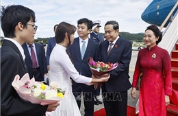 Chủ tịch Quốc hội Trần Thanh Mẫn và Phu nhân bắt đầu thăm chính thức Hàn Quốc