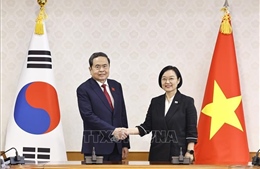 Chủ tịch Quốc hội Trần Thanh Mẫn hội kiến Thủ tướng Hàn Quốc Han Seong Sook