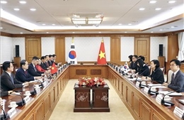 Chủ tịch Quốc hội Trần Thanh Mẫn hội kiến Thủ tướng Hàn Quốc Han Seong-sook