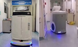 Xem robot giúp nhân viên y tế chống virus Corona trong bệnh viện