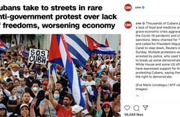Cuba cảnh báo &#39;đảo chính mềm&#39;, truyền thông phương Tây cố tình dùng sai ảnh biểu tình 