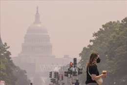 Mỹ lại ngập trong khói độc hại do cháy rừng ở Canada