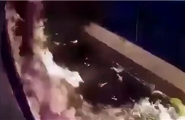 Video đám cháy bùng lên sau khi UAV lao vào thành phố Eliat ở Israel