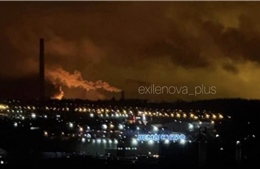 Một trong 5 nhà máy lọc dầu lớn nhất Liên bang Nga bốc cháy