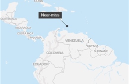 Thêm một vụ suýt va chạm gần Venezuela liên quan máy bay tiếp liệu Mỹ