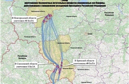 Nga công bố bản đồ vụ Ukraine tấn công nơi ở của Tổng thống Putin