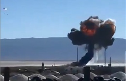 Video máy bay F-16 của Mỹ lao xuống đất và phát nổ