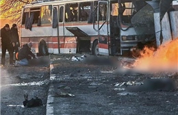 UAV Nga lao trúng xe chở thợ mỏ Ukraine, 12 người chết