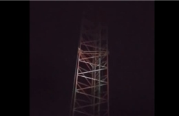 Video tháp thông tin liên lạc của Nga ở tỉnh Belgorod bị phá hoại