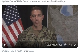 Quân đội Mỹ tuyên bố phá hủy 17 tàu của Iran, có cả tàu ngầm