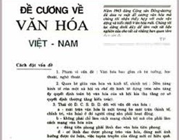 Tổ chức hội thảo khoa học quốc gia 80 năm Đề cương về Văn hóa Việt Nam