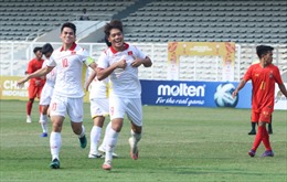Đánh đại U19 Myanmar 3 - 1, U19 Việt Nam tiếp tục dẫn đầu bảng A