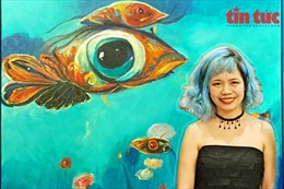 Triển lãm tranh của nghệ sĩ Lê Thư Hương: ‘Dưới nước’ vẫn nhìn thấy nước mắt