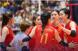 Bóng chuyền nữ Việt Nam lần thứ 3 liên tiếp lên ngôi vô địch AVC Nations Cup