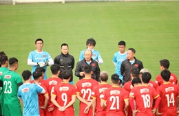 Danh sách 32 cầu thủ đội tuyển Việt Nam chuẩn bị đấu đội tuyển Trung Quốc và Oman