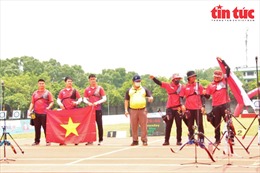 SEA Games 31: Bắn cung Việt Nam có thêm tấm huy chương bạc cung 1 dây đồng đội nam