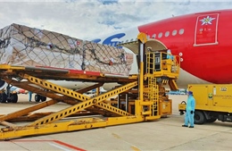 13 tấn trang thiết bị y tế viện trợ của Thụy Sỹ đã về đến Việt Nam 