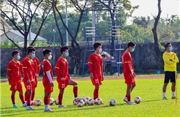 Đội tuyển U23 Việt Nam đủ đội hình ra sân thi đấu trận gặp U23 Thái Lan