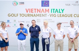 Hơn 100 golfer tham gia tranh tài tại giải giao hữu quốc tế Vietnam Italy Golf Tournament
