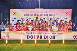 Giải bóng đá nữ Cúp Quốc gia 2022: Tuyển TP Hồ Chí Minh I lên ngôi vô địch bằng loạt sút luân lưu