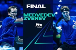 Medvedev tái đấu Zverev tại chung kết ATP Finals 2021 vào rạng sáng 22/11