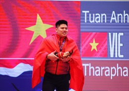 Bùi Tuấn Anh giành Huy chương Bạc cử tạ hạng cân 89kg nam