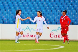 Đội tuyển nữ Việt Nam thắng đậm Maldives 16 - 0