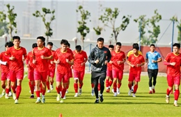 VCK U20 châu Á 2023: Đội tuyển Việt Nam tập trung cao độ ngay trong buổi tập đầu tiên