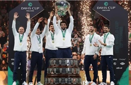 Italy làm nên lịch sử khi giành ‘cú hattrick’ vô địch Davis Cup