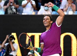 Rafael Nadal ‘thoát hiểm’ thành công, đi tiếp vào bán kết Australia mở rộng 2022