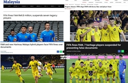 Truyền thông Malaysia choáng váng vì án phạt của FIFA