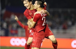 Cặp ‘song sát’ Tiến Linh - Đức Chinh tỏa sáng, U22 Việt Nam dẫn U22 Campuchia 3-0 ngay hiệp 1