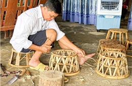 Những sản phẩm độc đáo từ mây tre đan của người Thái ở Điện Biên