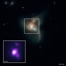 Ba hố đen vũ trụ sắp sửa đâm vào nhau